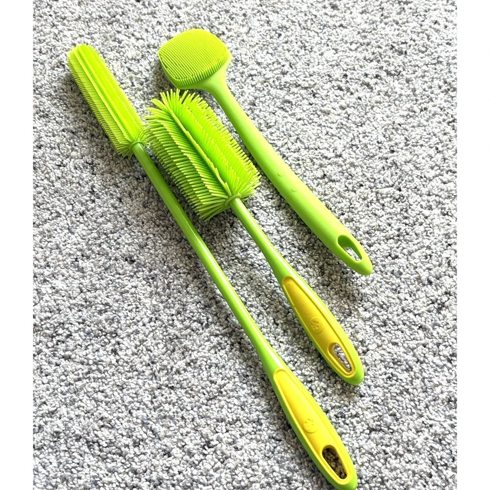 Set of 3 Kochblume Silicone Bottle brushes New